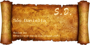 Sós Daniella névjegykártya